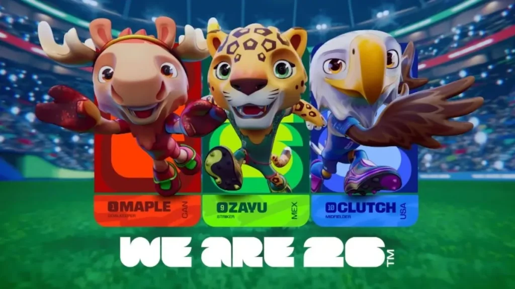 Mundial 2026: así son las mascotas de México, Canadá y Estados Unidos