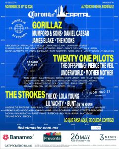 ¿Ya tienes tus boletos para el Corona Capital?
